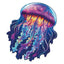 Whimsical Wooden Jigsaw Puzzle- watercolor jellyfish