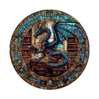 Wunderliches Holz-Puzzle – Die Drachenbibliothek