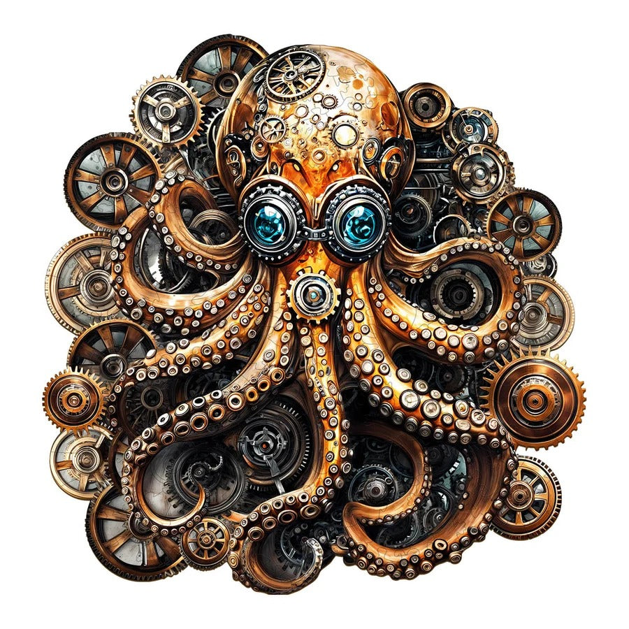 Puzzle en bois fantaisiste - Docteur Octopus Steampunk