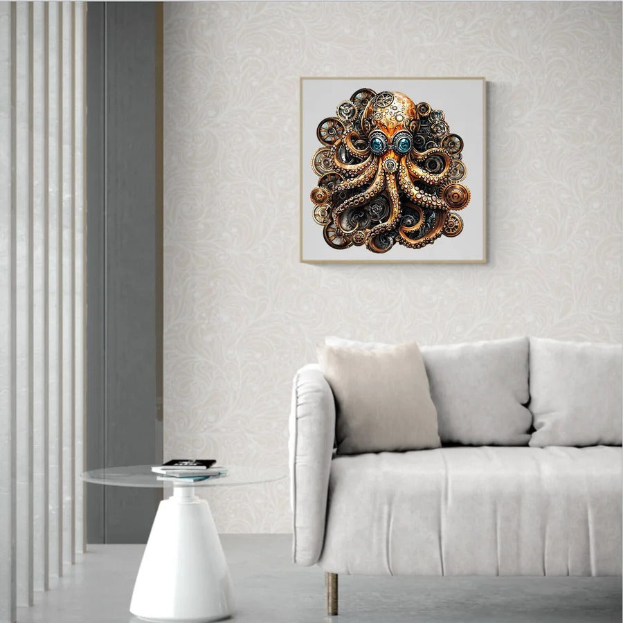 Puzzle en bois fantaisiste - Docteur Octopus Steampunk