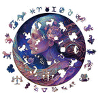 Whimsical Wooden Jigsaw Puzzle-  Cancer