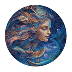 Whimsical Wooden Jigsaw Puzzle- Aquarius