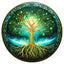 Whimsical Wooden Jigsaw Puzzle- Aurora tree of life