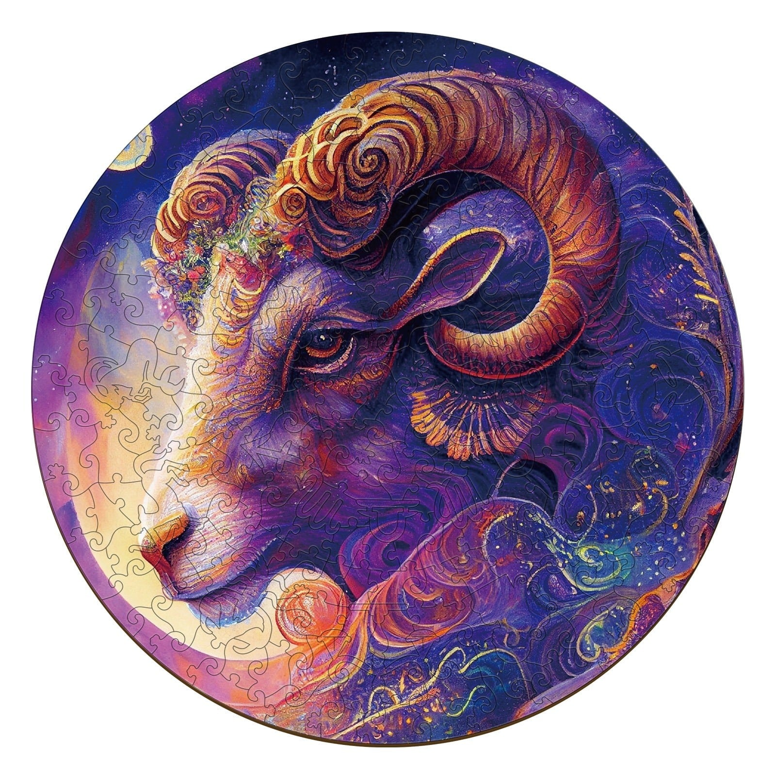 Whimsical Wooden Jigsaw Puzzle- Aries
