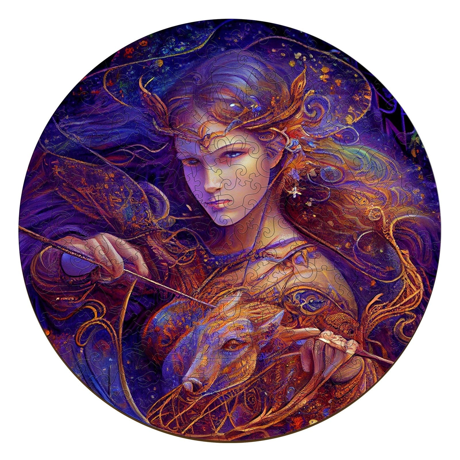 Whimsical Wooden Jigsaw Puzzle-SAGITTARIUS