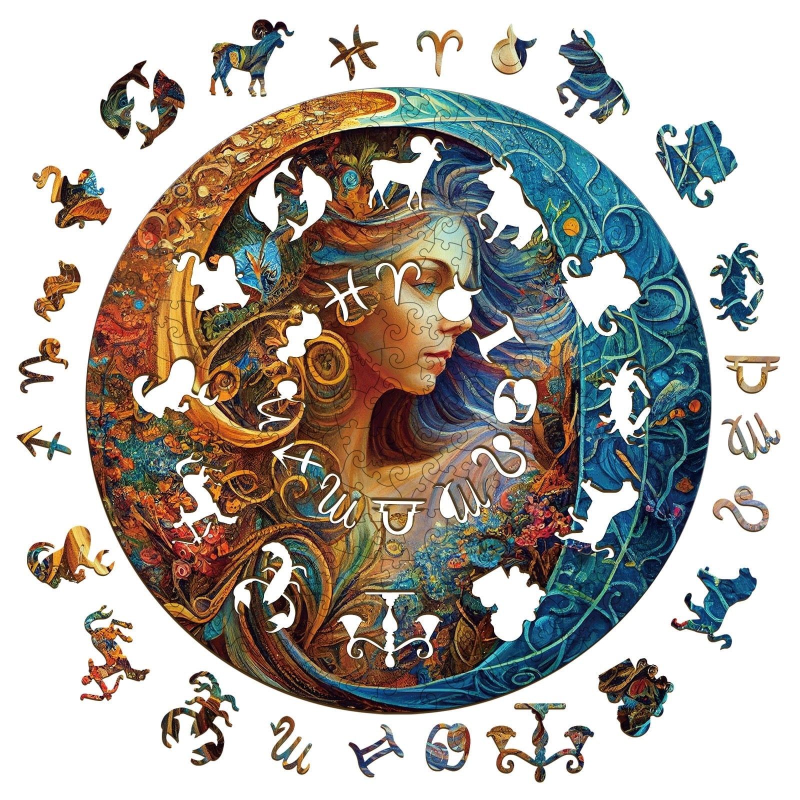 Whimsical Wooden Jigsaw Puzzle- Virgo Zweitbild