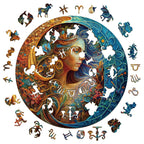 Whimsical Wooden Jigsaw Puzzle- Virgo