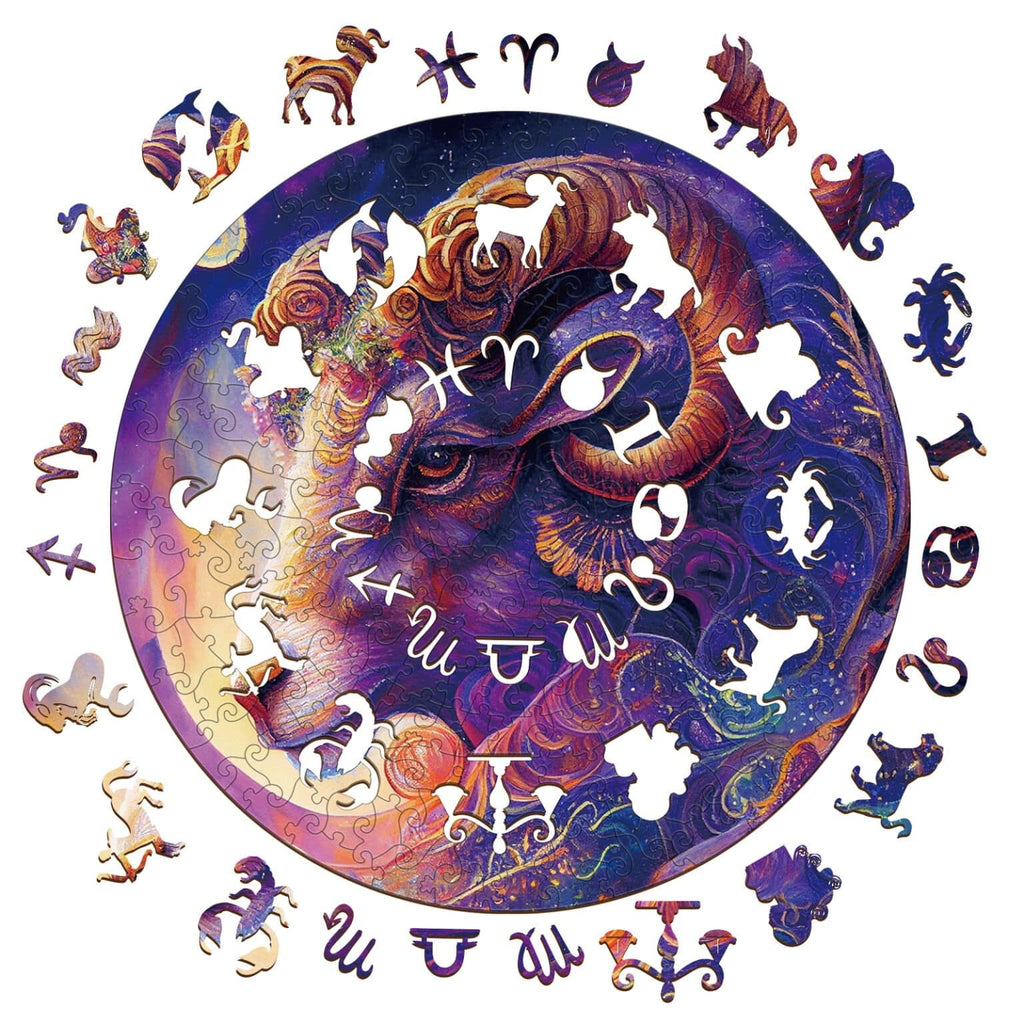 Whimsical Wooden Jigsaw Puzzle- Aries