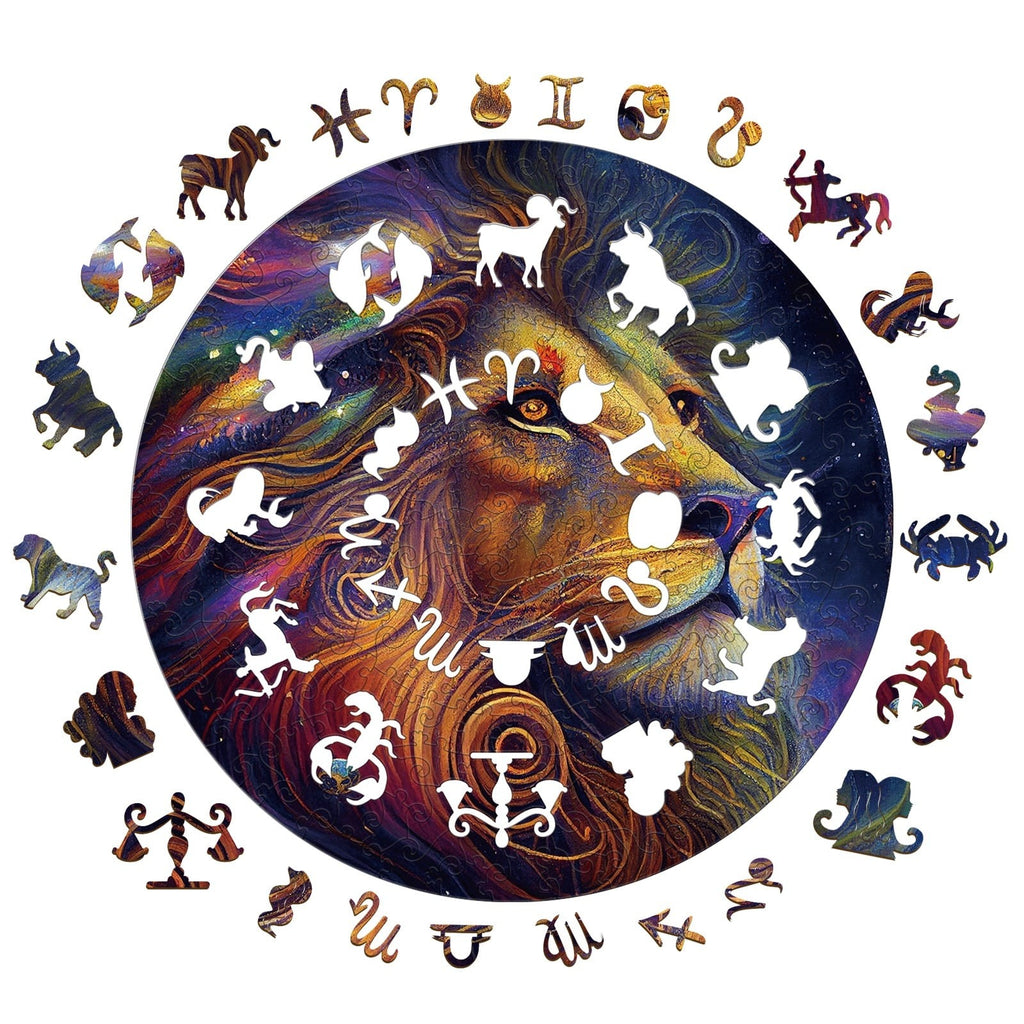 Whimsical Wooden Jigsaw Puzzle-LEO