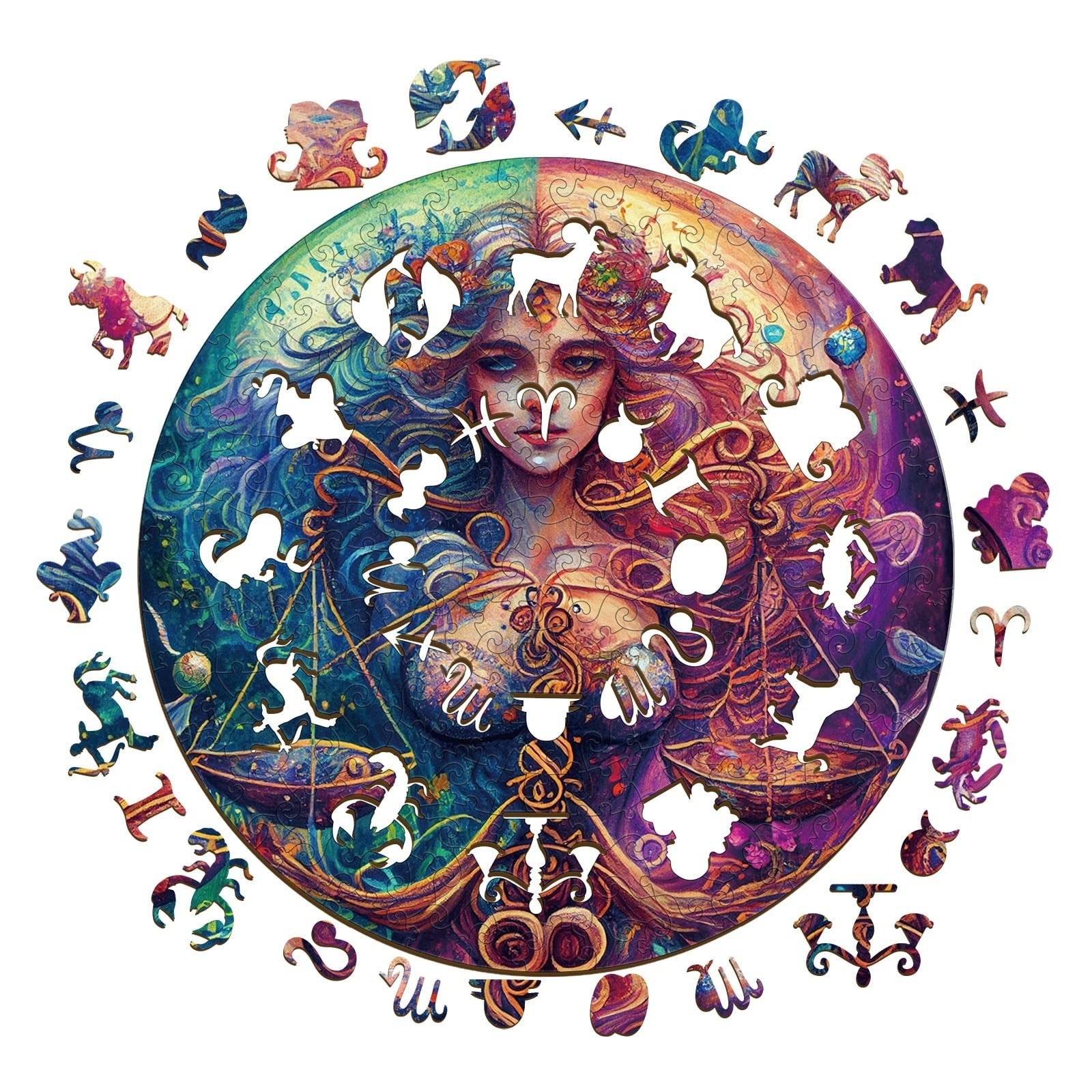 Whimsical Wooden Jigsaw Puzzle-  Libra  Zweitbild