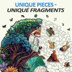Whimsical Wooden Jigsaw Puzzle- Yin Yang fox-3