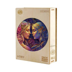 Whimsical Wooden Jigsaw Puzzle-  Gemini 