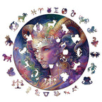 Whimsical Wooden Jigsaw Puzzle-  Taurus