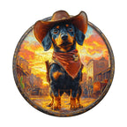 Whimsical Wooden Jigsaw Puzzle - Guardian of the Town - pickApuzzle