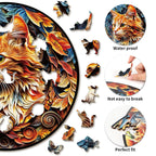 Whimsical Wooden Jigsaw Puzzle - Gentle Kitten - pickApuzzle