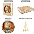 Whimsical Wooden Jigsaw Puzzle- New York Autumn