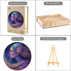 Whimsical Wooden Jigsaw Puzzle-  Cancer