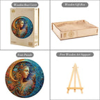 Whimsical Wooden Jigsaw Puzzle- Virgo