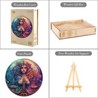 Whimsical Wooden Jigsaw Puzzle-  Libra 