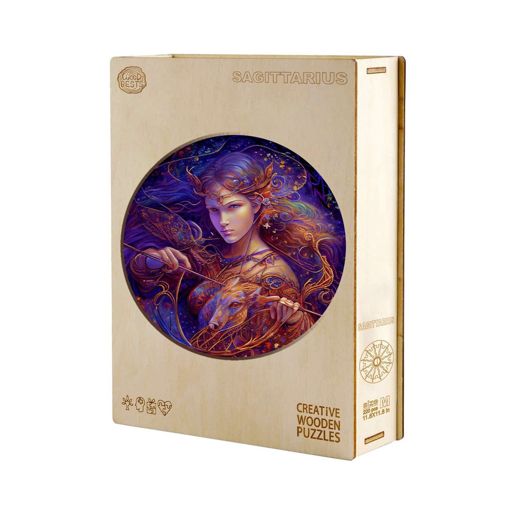 Whimsical Wooden Jigsaw Puzzle-SAGITTARIUS