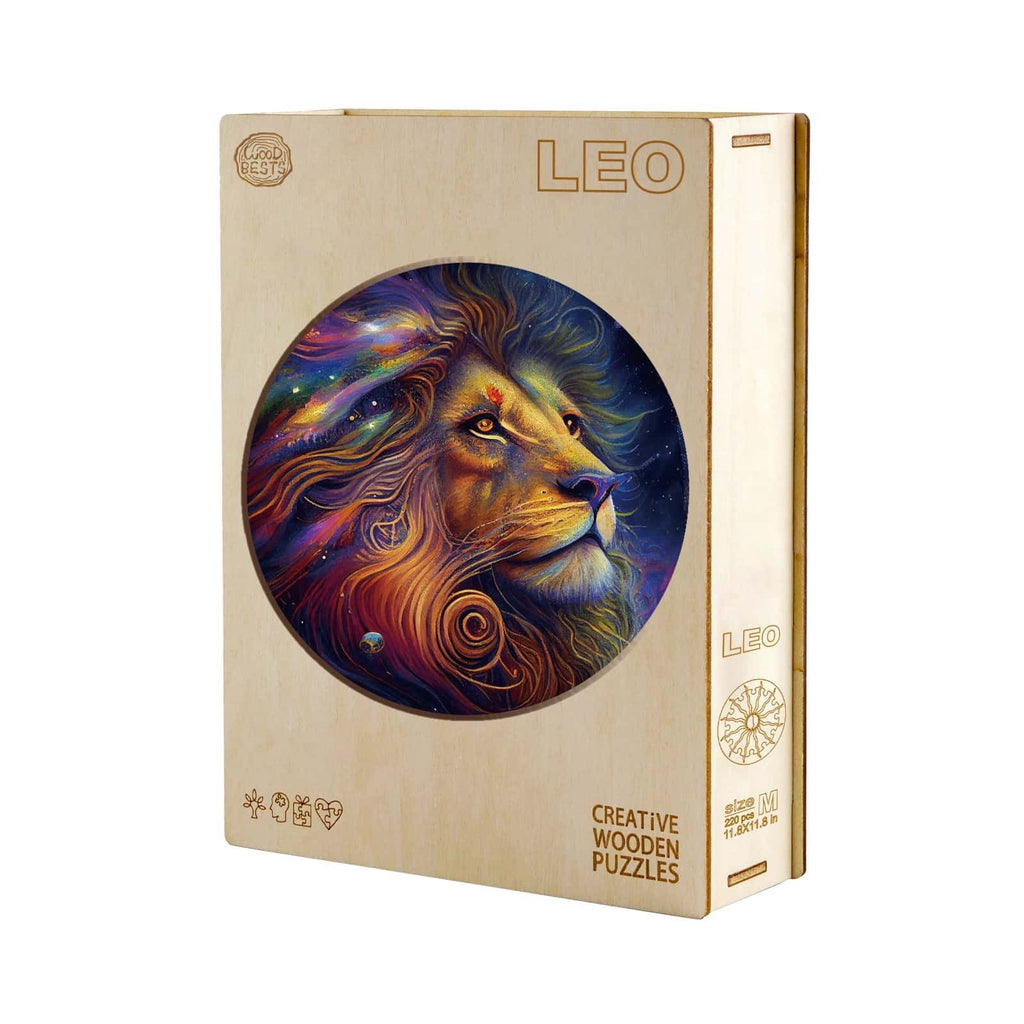 Whimsical Wooden Jigsaw Puzzle-LEO