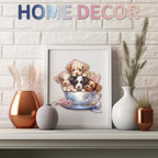 Whimsical Wooden Jigsaw Puzzle - Cute Puppy - pickApuzzle