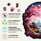 Whimsical Wooden Jigsaw Puzzle-Beautiful Moon