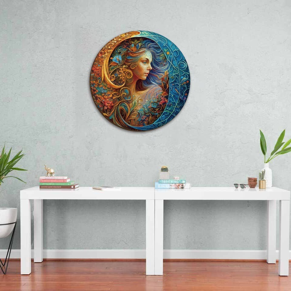 Whimsical Wooden Jigsaw Puzzle- Virgo