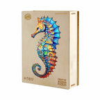 Whimsical Wooden Jigsaw Puzzle- seahorse