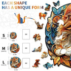 Whimsical Wooden Jigsaw Puzzle - Curious Kitten - pickApuzzle