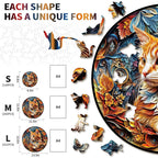 Whimsical Wooden Jigsaw Puzzle - Gentle Kitten - pickApuzzle