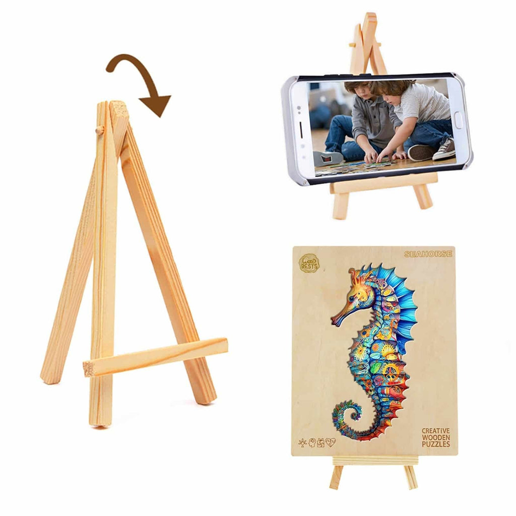 Whimsical Wooden Jigsaw Puzzle- seahorse