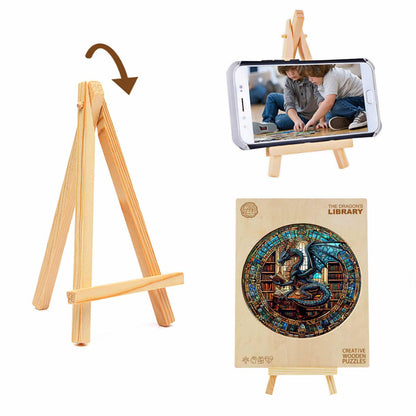 Wunderliches Holz-Puzzle – Die Drachenbibliothek