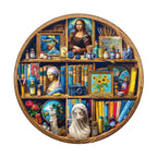 Whimsical Wooden Jigsaw Puzzle - Artist Closet - pickApuzzle