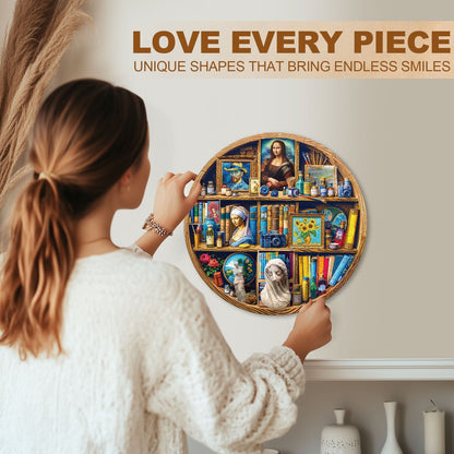 Whimsical Wooden Jigsaw Puzzle - Artist Closet - pickApuzzle