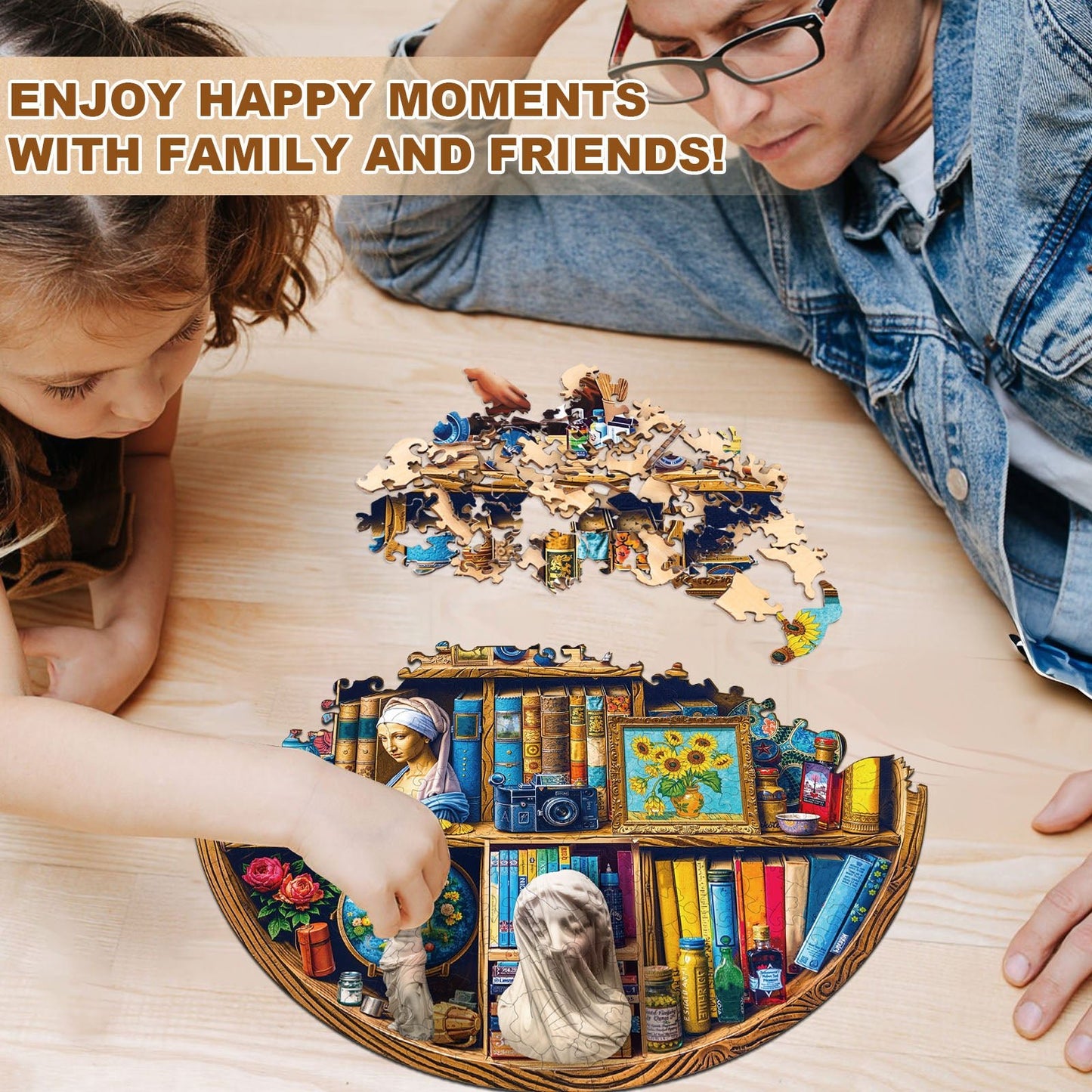 Whimsical Wooden Jigsaw Puzzle - Artist Closet - pickApuzzle