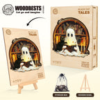 Whimsical Wooden Jigsaw Puzzle - Black Cat Tales - pickApuzzle