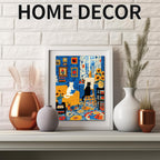Whimsical Wooden Jigsaw Puzzle - Cats Art Studio - pickApuzzle