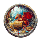 Whimsical Wooden Jigsaw Puzzle - Dragon¡¯s Treasure - pickApuzzle