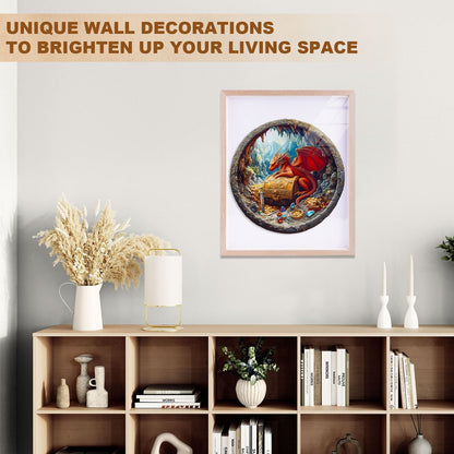 Whimsical Wooden Jigsaw Puzzle - Dragon¡¯s Treasure - pickApuzzle