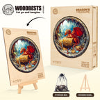 Whimsical Wooden Jigsaw Puzzle - Dragon¡¯s Treasure - pickApuzzle