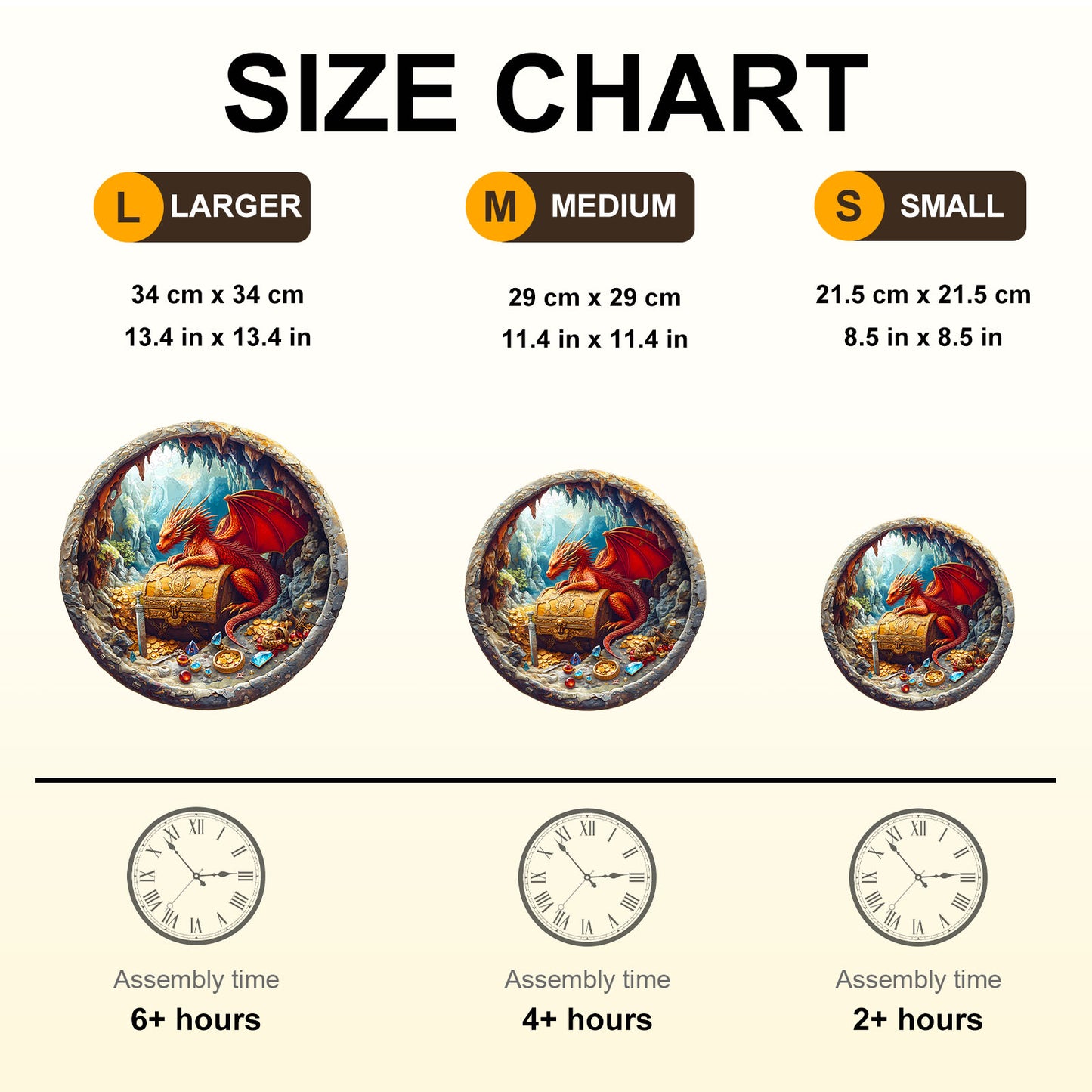 Whimsical Wooden Jigsaw Puzzle - Dragon¡¯s Treasure - pickApuzzle