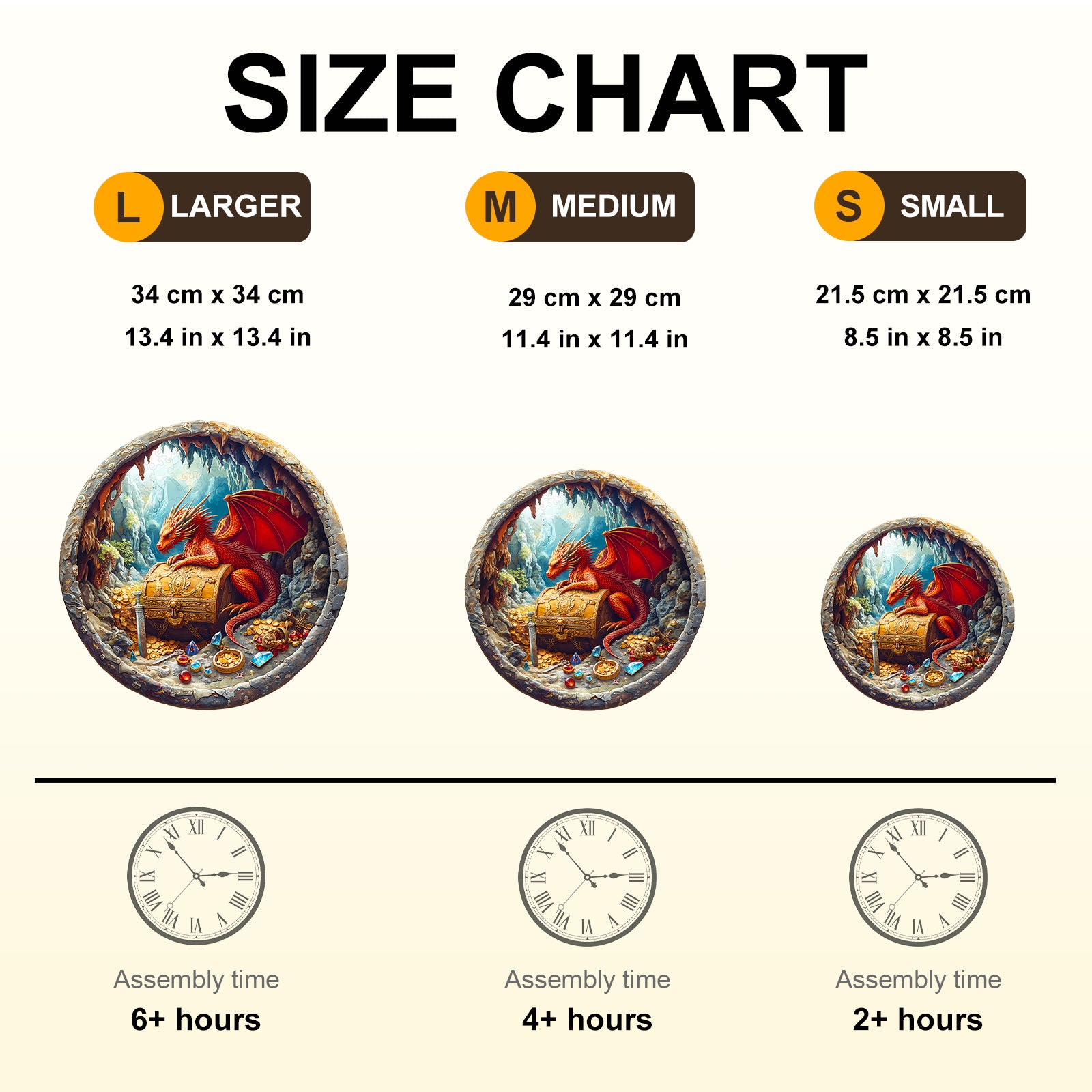 Whimsical Wooden Jigsaw Puzzle - Dragon¡¯s Treasure - pickApuzzle