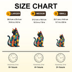 Whimsical Wooden Jigsaw Puzzle - Feline Mosaic - pickApuzzle