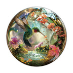Whimsical Wooden Jigsaw Puzzle - Hummy Raindrop - pickApuzzle