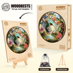 Whimsical Wooden Jigsaw Puzzle - Hummy Raindrop - pickApuzzle