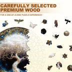Whimsical Wooden Jigsaw Puzzle - Ivory Tree - pickApuzzle