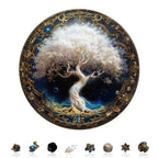 Whimsical Wooden Jigsaw Puzzle - Ivory Tree - pickApuzzle