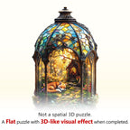Whimsical Wooden Jigsaw Puzzle - Lantern Fox - pickApuzzle