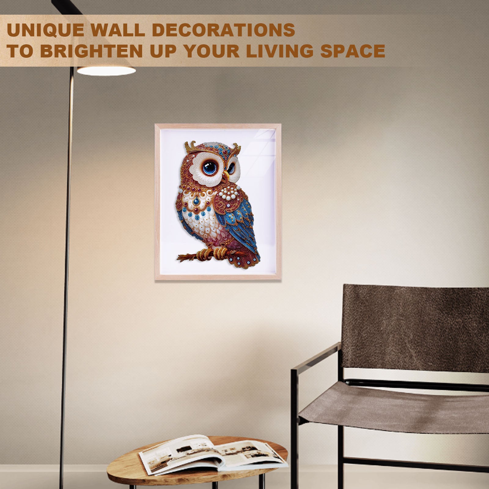 Whimsical Wooden Jigsaw Puzzle - Regal Owl - pickApuzzle